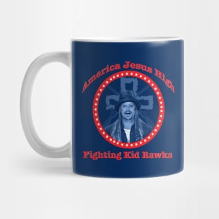 America Jesus High Fighting Kid Rawks! Mug